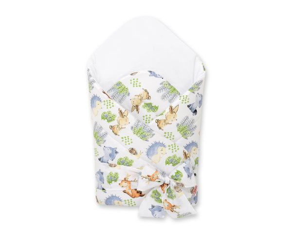 Baby nest with stiffening with bow - Forest Adventure