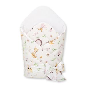 Baby nest with stiffening with bow - forest softness