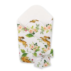 Baby nest with stiffening with bow - in the forest