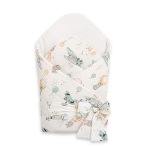 Baby nest with stiffening with bow - sky adventure