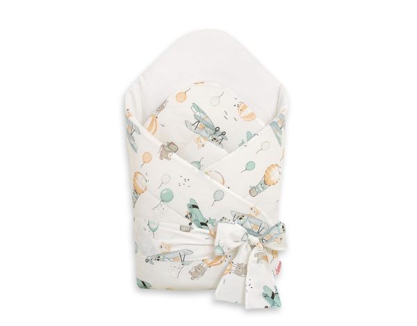 Baby nest with stiffening with bow - sky adventure