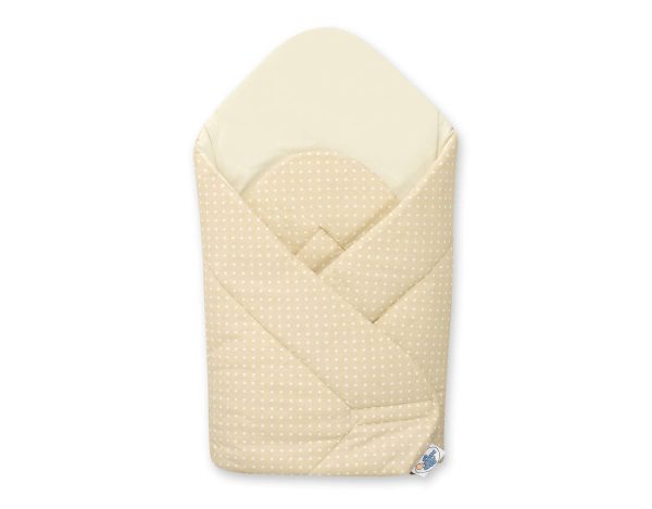 Baby nest with stiffening- Bear with bow cream