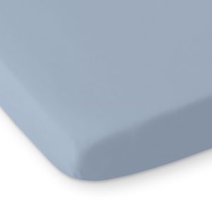 Sheet made of cotton 140x70cm white- pastel blue