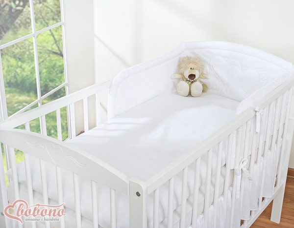 Bedding set 3-pcs- Hanging Hearts white - Image 4