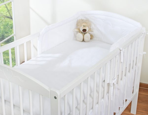 Bedding set 3-pcs- Hanging Hearts white - Image 5
