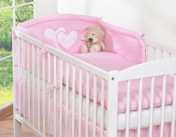 Bedding set 2-pcs- Hanging Hearts pink - Image 9