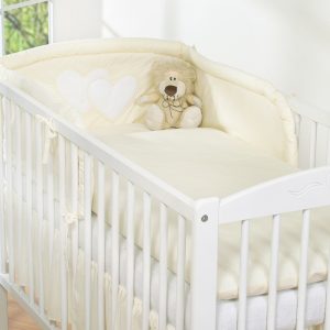 Bedding set 2-pcs- Hanging Hearts cream