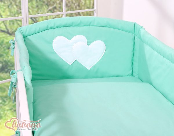 Bedding set 2-pcs- Hanging Hearts mint - Image 14
