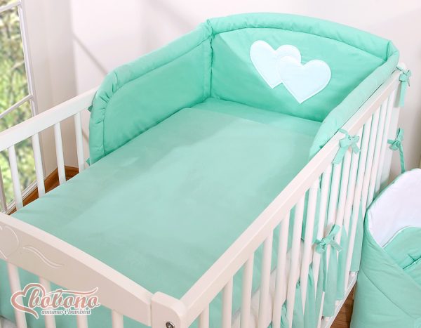 Bedding set 2-pcs- Hanging Hearts mint - Image 15