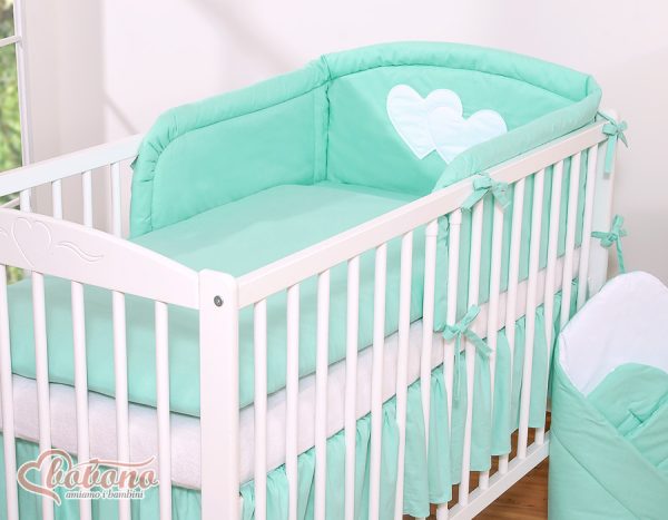 Bedding set 2-pcs- Hanging Hearts mint - Image 16