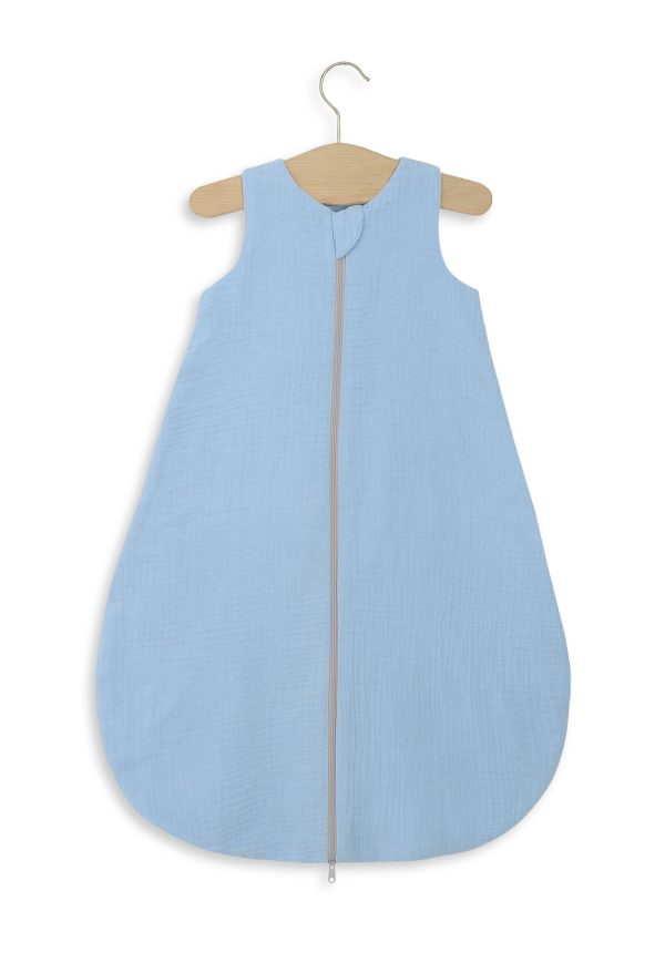Muslin baby sleeping bag 6-12 months BABY TOG 1.0 - blue