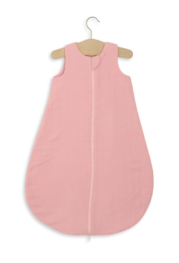 Muslin baby sleeping bag 6-12 months BABY TOG 1.0 - pastel pink
