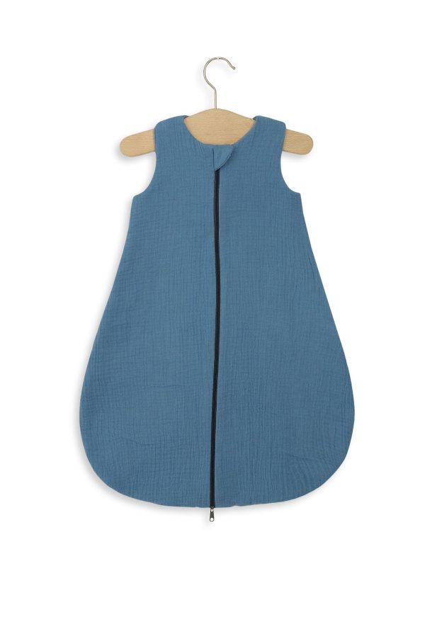 Muslin baby sleeping bag 0-6 months NEWBORN TOG 1.0 - pastel blue