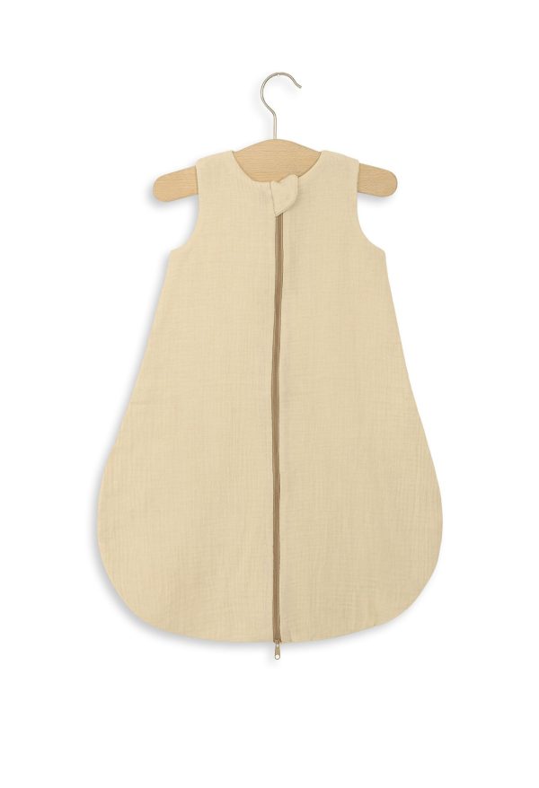Muslin baby sleeping bag 0-6 months NEWBORN TOG 1.0 - cream