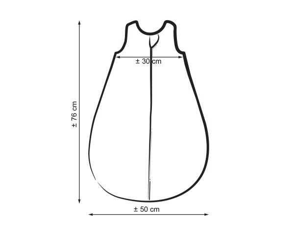 Muslin baby sleeping bag 6-12 months BABY TOG 1.0 - anthracite - Image 4
