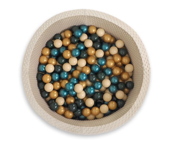 Ball-pit minky H-40 cm with balls 200pcs- beige - Image 8