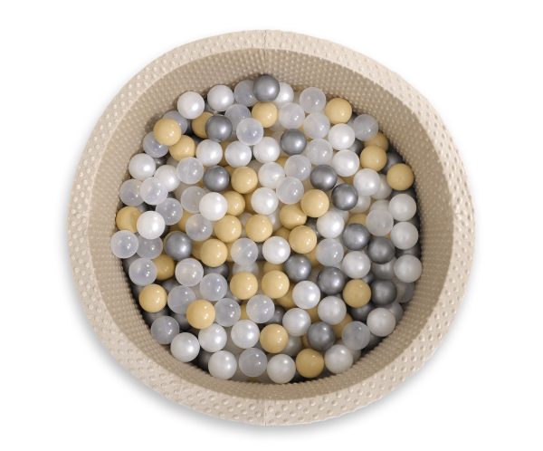 Ball-pit minky H-40 cm with balls 200pcs- beige - Image 10