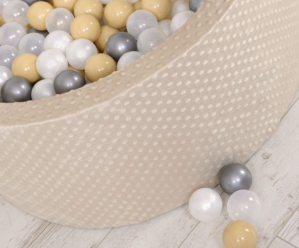 Ball-pit minky H-40 cm with balls 200pcs- beige - Image 11