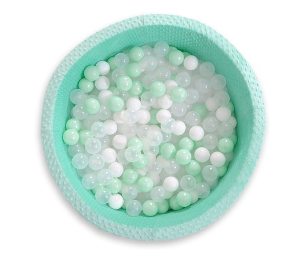 Ball-pit minky H-40 cm with balls 200pcs- mint - Image 8