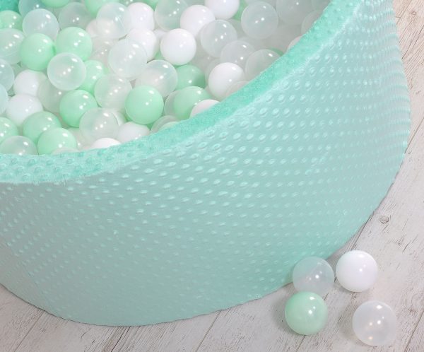 Ball-pit minky H-40 cm with balls 200pcs- mint - Image 9