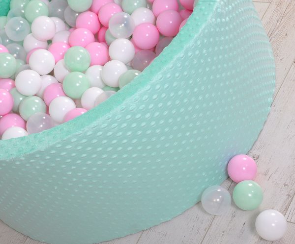 Ball-pit minky H-40 cm with balls 200pcs- mint - Image 11