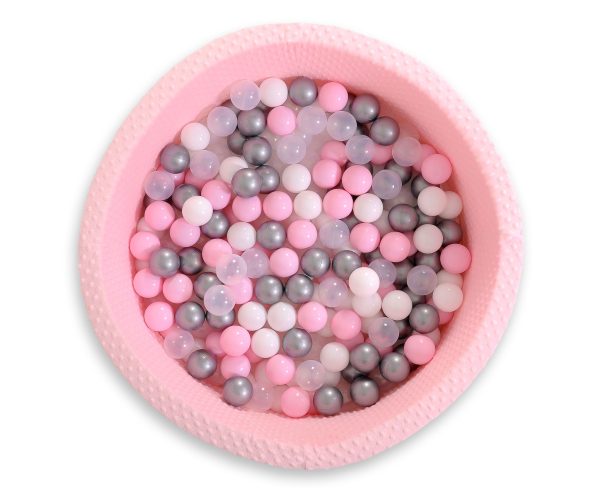 Ball-pit minky H-40 cm with balls 200pcs- pink - Image 8