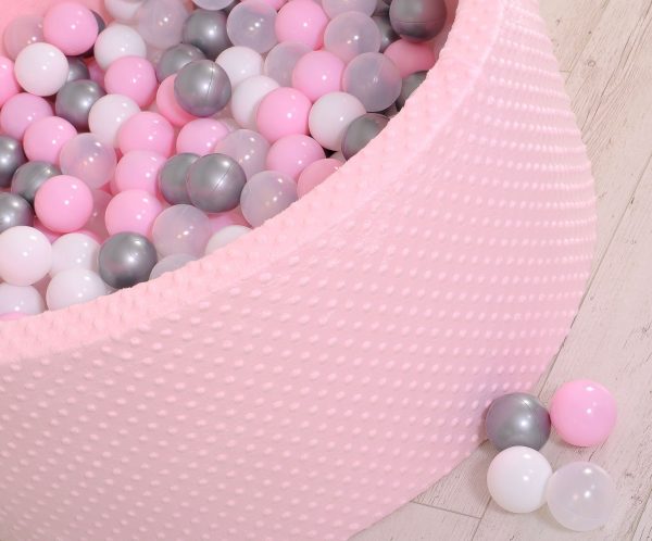 Ball-pit minky H-40 cm with balls 200pcs- pink - Image 9