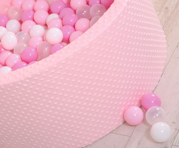 Ball-pit minky H-40 cm with balls 200pcs- pink - Image 11