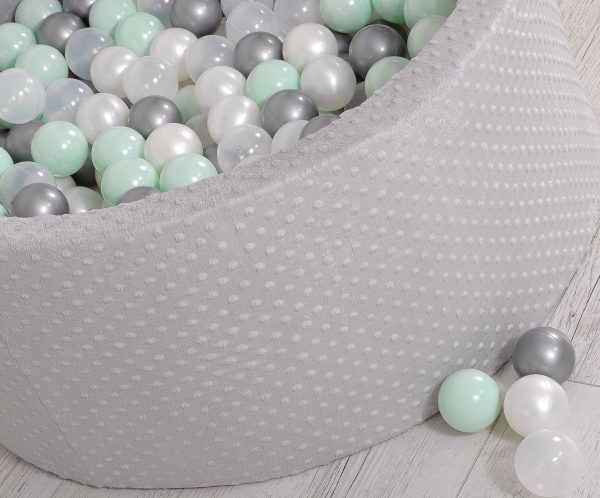 Ball-pit minky H-40 cm with balls 200pcs- gray - Image 9