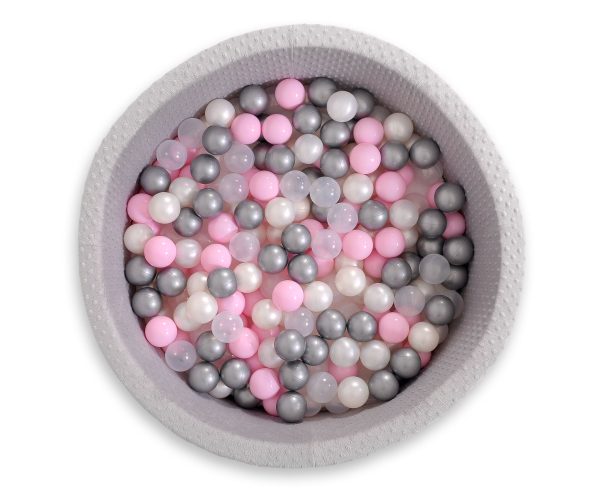 Ball-pit minky H-40 cm with balls 200pcs- gray - Image 10