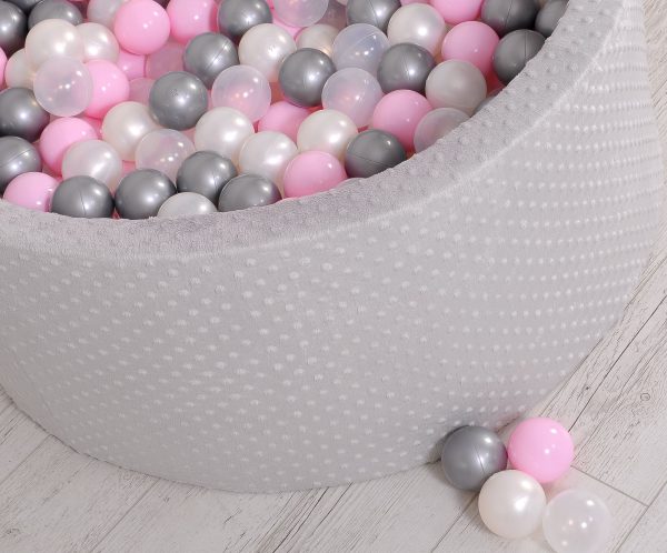 Ball-pit minky H-40 cm with balls 200pcs- gray - Image 11