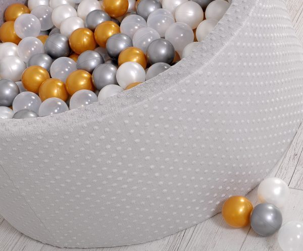 Ball-pit minky H-40 cm with balls 200pcs- gray - Image 13