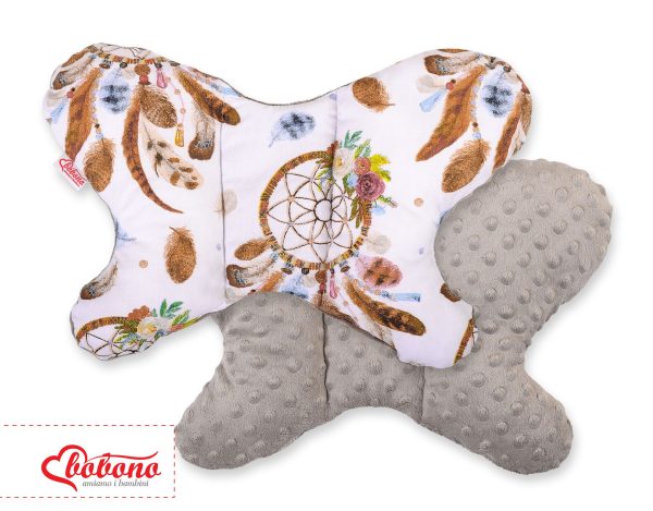 Double-sided anti shock cushion "BUTTERFLY" - dream catchers white - Image 3
