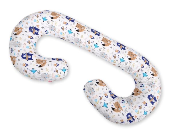 Maternity Support Pillow C - navy blue bears - Image 3