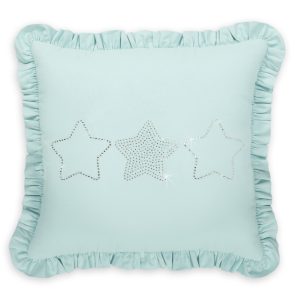 Decorative pillow with application - mint