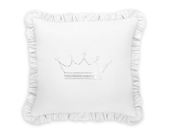 Decorative pillow with application - white - Image 4
