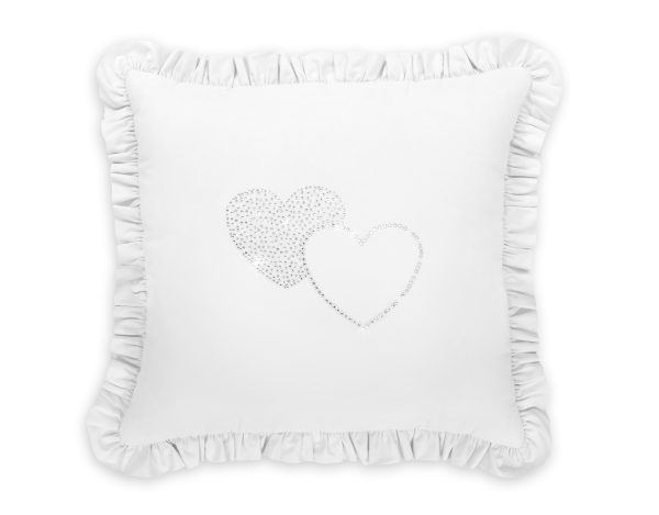 Decorative pillow with application - white - Image 6