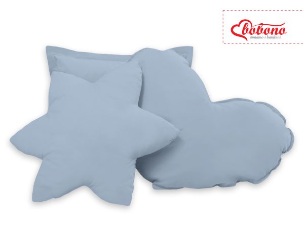 3pcs pillow set - pastel blue - Image 2