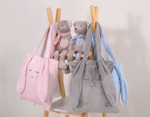 Children's shoulder bag with bunny ears - grey - Image 2