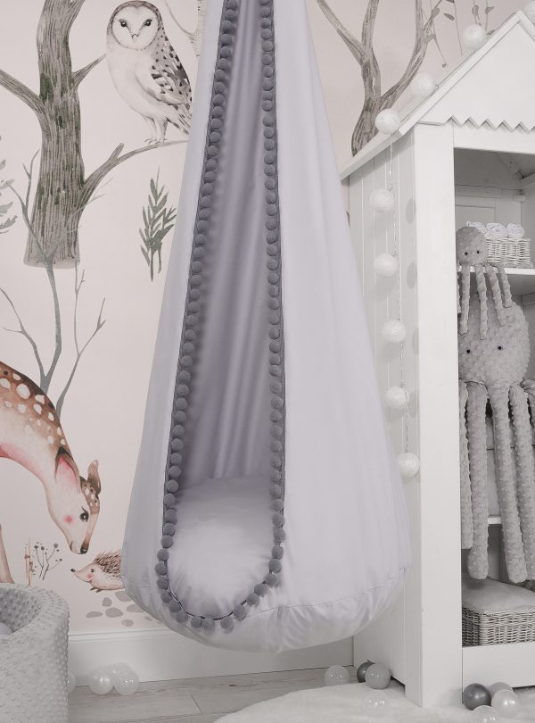 Hanging swing hammock cocoon - gray - Image 6