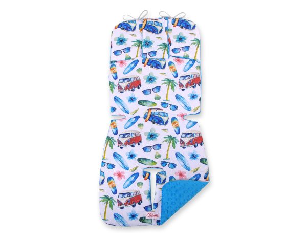 Double-sided cart insert BOBONO - bus/ turquoise