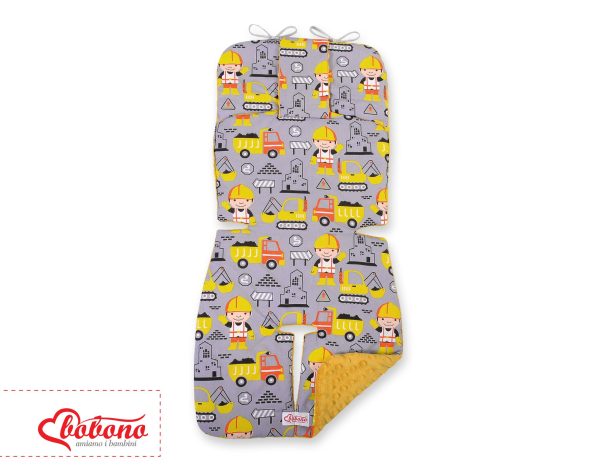 Double-sided cart insert BOBONO - yellow excavators/honey yellow - Image 2