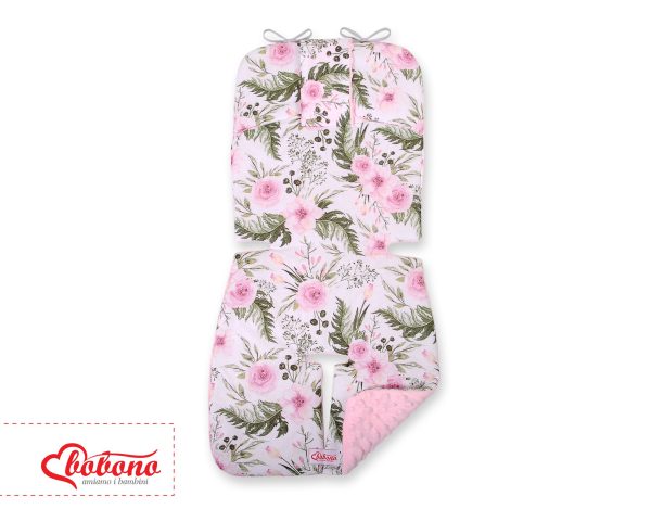 Double-sided cart insert BOBONO -  peony flower pink/pink - Image 2