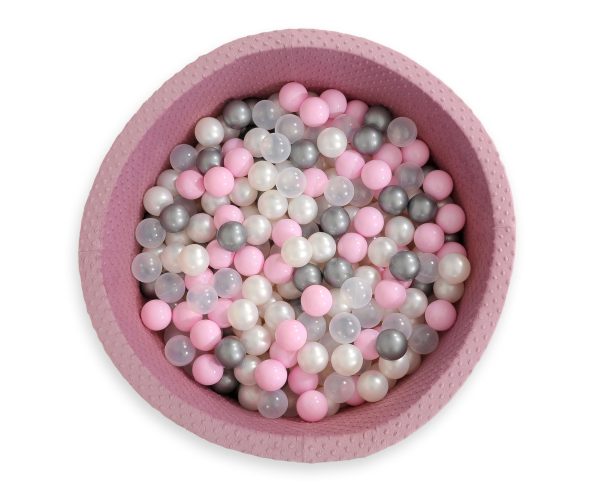 Ball-pit minky H-40 cm with balls 200pcs- pastel violet - Image 9