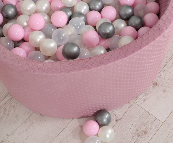 Ball-pit minky H-40 cm with balls 200pcs- pastel violet - Image 10