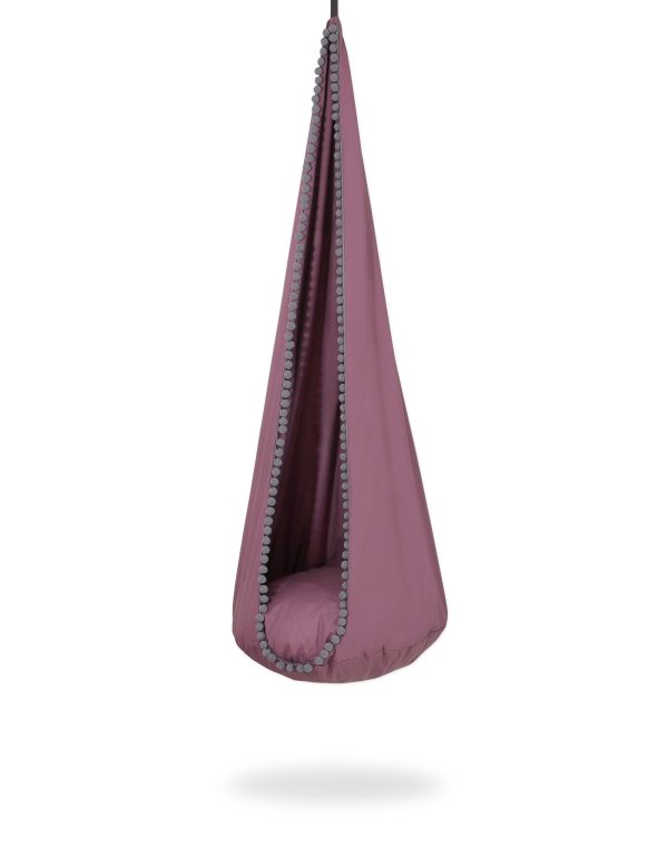 Hanging swing hammock cocoon - pastel violet