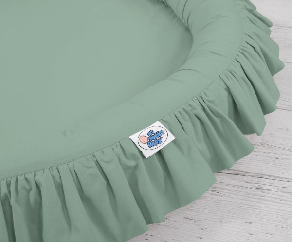 Nest with flounce - pastel green - Image 2