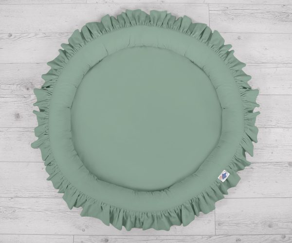 Set: Hanging canopy + Nest with flounce- pastel green - Image 4