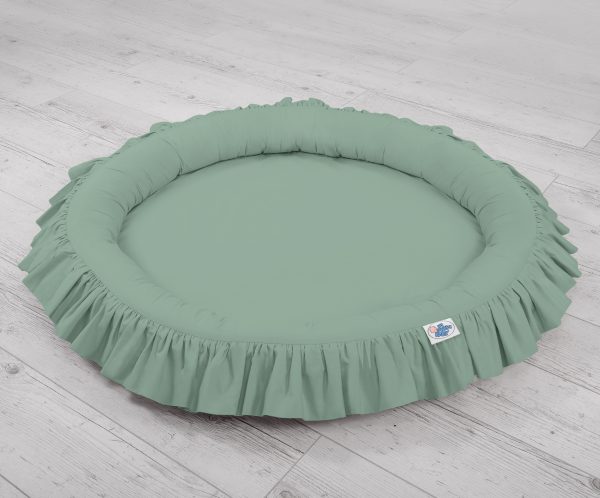 Nest with flounce - pastel green - Image 6