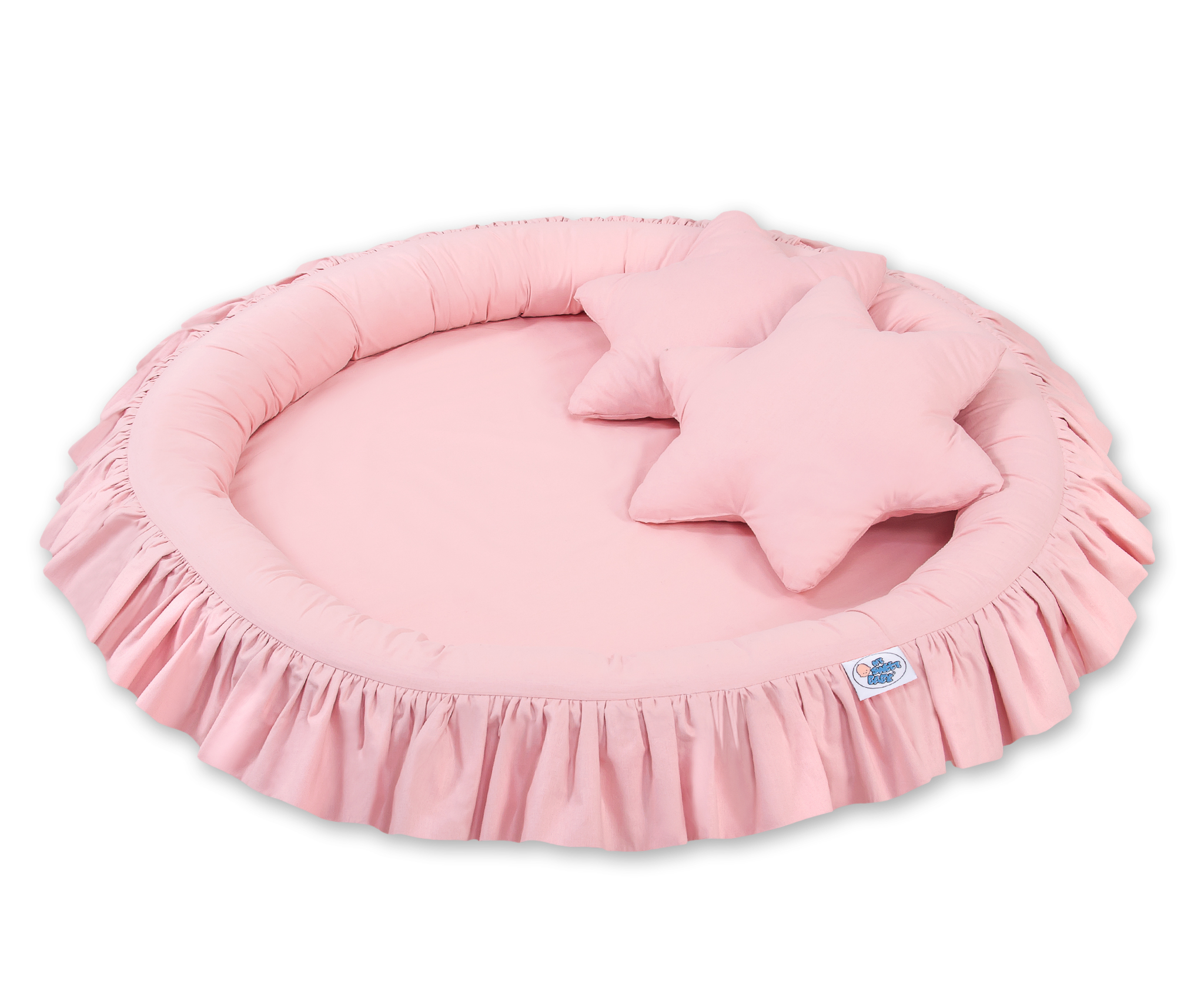 Nest with flounce - pastel pink - Image 8